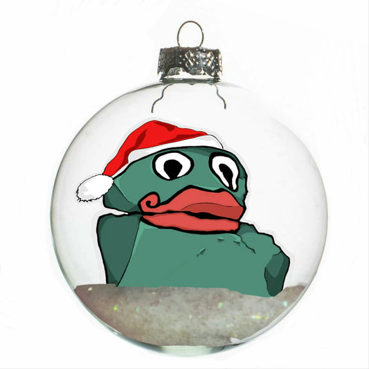 Frog Rock Christmas Ornament