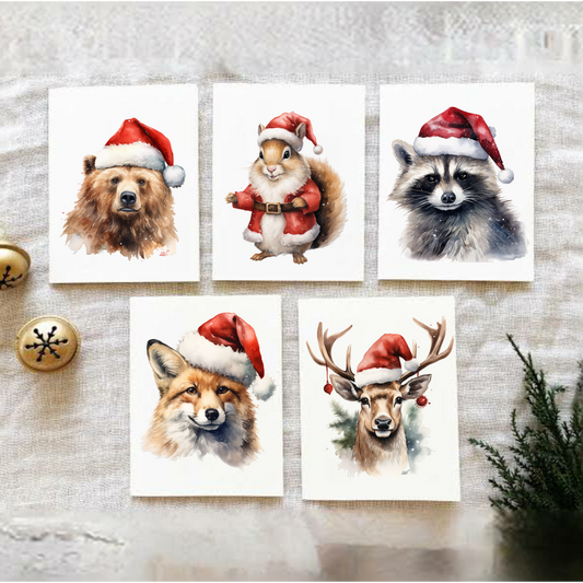 Woodland Christmas Card Set