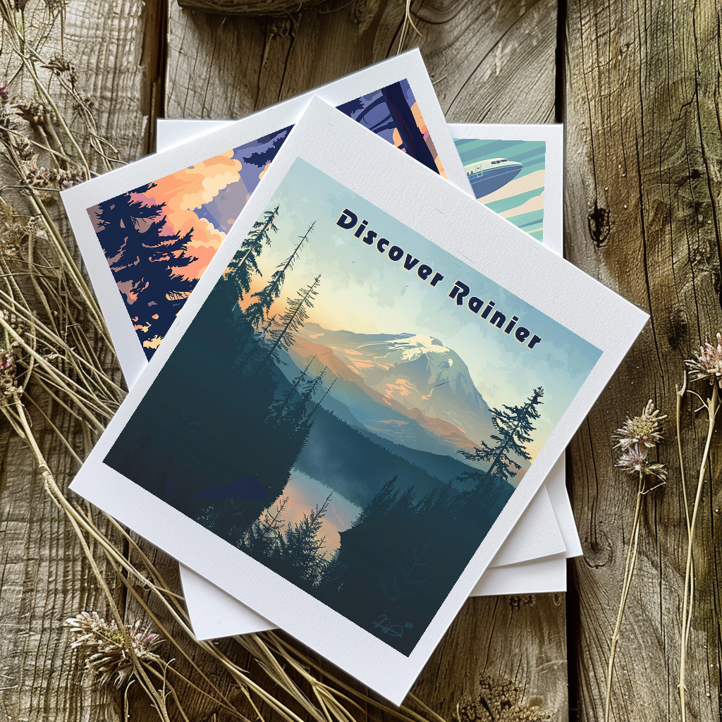 Travel PNW Greetings Cards