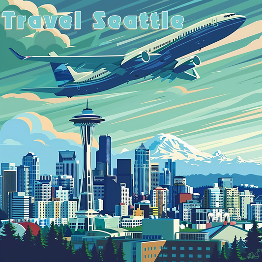 Travel Seattle Poster