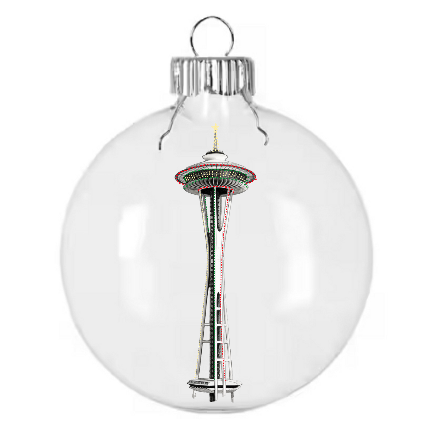 Seattle Space Needle Christmas Ornament